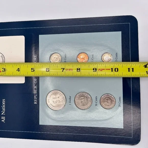 Franklin Mint Coin Sets of All Nations Collectible Republic of Singapore VTG - Picture 9 of 11